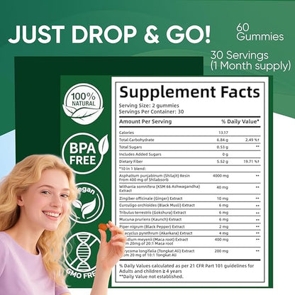 SUPREMEMALE™ | 10-in-1 Performance Gummies