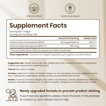 Vitamin D3 & K2